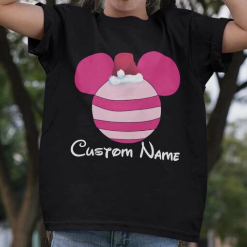 Personalize Custom Name Piglet Christmas T-shirt Winnie The Pooh