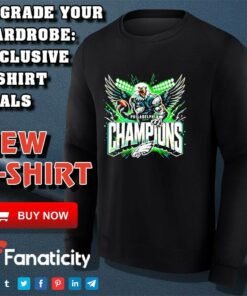 Philadelphia Eagles Champions Transparent mascot 2025 shirt 3