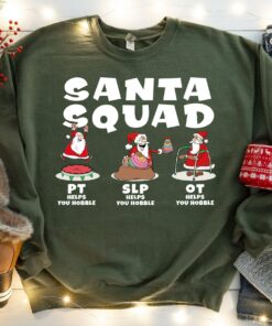 Physical Therapy Santa Squad Christmas Sweatshirt Lovely Unique Xmas Gift