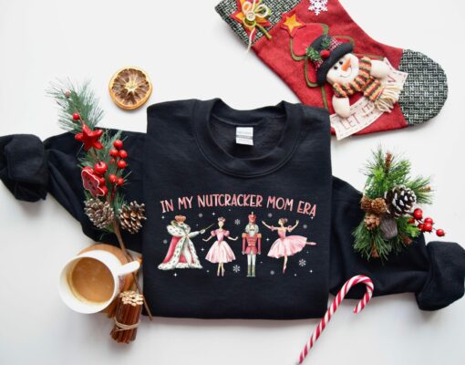 Pinky In My Nutcracker Mom Era Christmas Sweatshirt Unique Xmas Gift