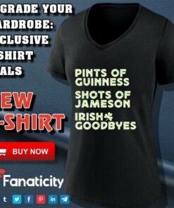 Pints of guinness shots of jameson Irish goodbyes shirt 4