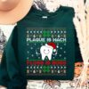 Plaque Is Wack Floss Is Boss Dental Christmas Sweatshirt