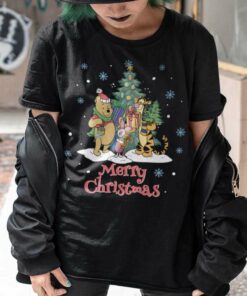 Pooh Piglet Tigger Merry Christmas T-shirt Disney