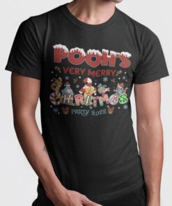 Pooh Verry Merry Christmas Party T-shirt Winnie The Pooh