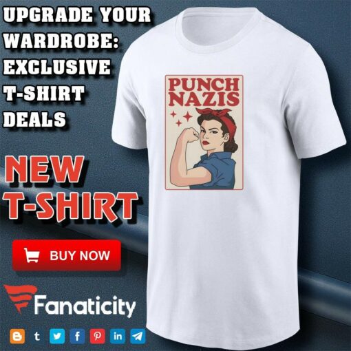 Punch Nazis Strong Girls shirt