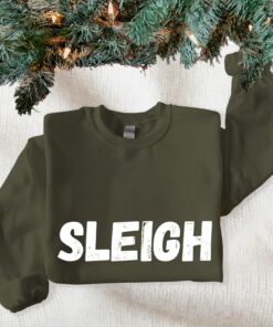 Reindeer Sleigh Christmas Sweatshirt Classic Unique Xmas Gift