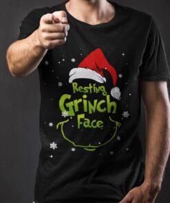 Resting Grinch Face Christmas T-shirt