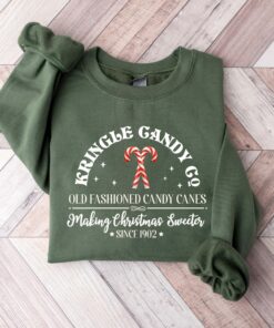 Retro Kringle Candy Co Christmas Sweatshirt