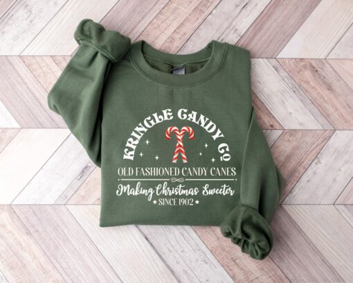 Retro Kringle Candy Co Christmas Sweatshirt