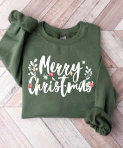 Retro Merry Christmas Bing Lights Sweatshirt Vintage Unique Xmas Gift