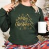 Retro Merry Christmas Bling Sweatshirt Unique Xmas Gift