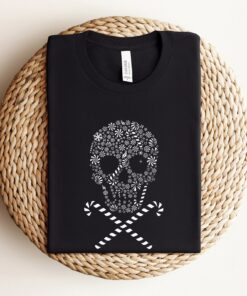 Retro Skeleton Christmas Scary Sweatshirt Funny Trendy Unique Xmas Gift