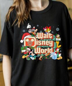 Retro Vintage Walt Disneyland World Mickey And Friends Christmas Sweatshirt Unique Xmas Gift