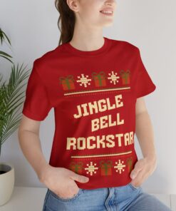 Retro Vintagge Sweatshirt Classic Unique Xmas GiftJingle Bell Rockstar