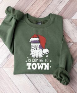 Sani-Cloth Is Coming To Town Funny Nurse Christmas Sweatshirt Gift
