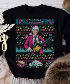 Santa Clark Movie Character Ugly Christmas Sweatshirt