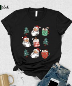 Santa Claus Christmas Tree Doodle Sweatshirt Lovely Unique Xmas Gift