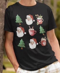 Santa Clause Christmas Tree T-shirt