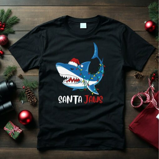 Santa Jaws Cute Shark Christmas Funny Sweatshirt Lovely Unique Xmas Gift