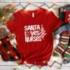 Santa Loves Nurses Funny Sweatshirt Lovely Unique Xmas Gift