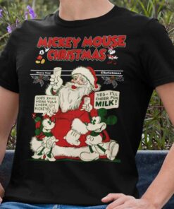 Santa Mickey Minnie Christmas T-shirt