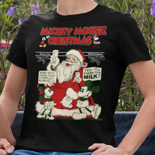 Santa Mickey Minnie Christmas T-shirt