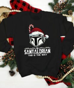 Santalorian This Is The Way Star Wars Mandalorian Disneyland Christmas Sweatshirt