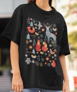 Scandinavian Norwegian Folk Christmas T-Shirt