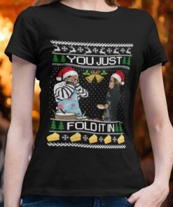 Schitts Creek You Just Fold It In Christmas T-shirt