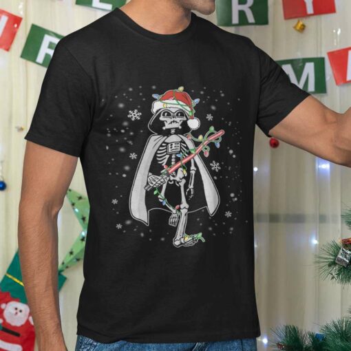 Skeleton Darth Vader Christmas Light T-shirt