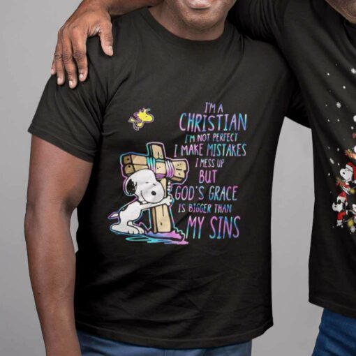 Snoopy Jesus God I’m a Christian T-shirt Peanuts