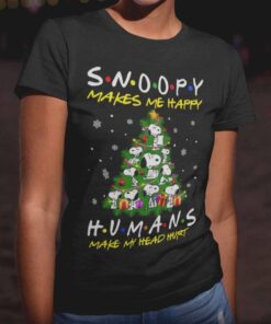 Snoopy Makes Me Happy Humans Make My Head Hurt T-shirt Peanuts