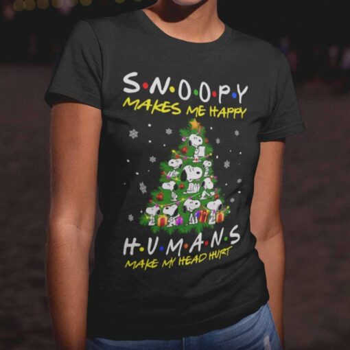 Snoopy Makes Me Happy Humans Make My Head Hurt T-shirt Peanuts