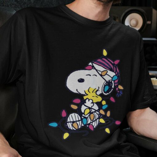 Snoopy Woodstock Christmas Tee