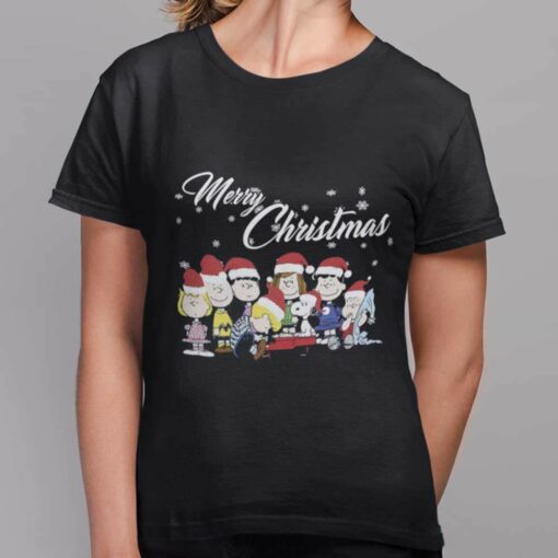 Snoopy and Frirends Merry Christmas T-shirt Peanuts