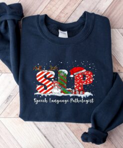 Speech Language Pathologist SIP Christmas Sweatshirt Unique Xmas Gift
