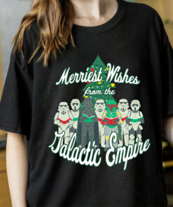 Star Wars Christmas Merriest Wishes From The Galactic Empire Sweatshirt Cool Unique Xmas Gift