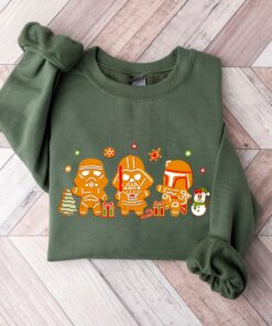 Star Wars Darth Vader Chewbecca Gingerbread Cookies Stormtrooper Christmas Sweatshirt