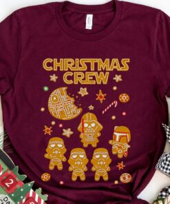 Star Wars Darth Vader Stormtrooper Boba Fett Gingerbread Cookies Galactic Empire Sweatshirt Christmas Unique Xmas Gift