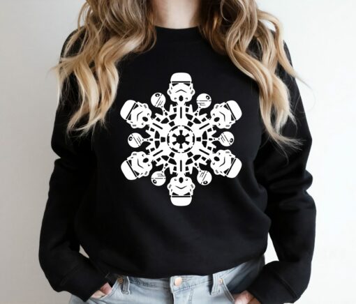 Star Wars Stormtrooper Christmas Snowflake Graphic Cool Sweatshirt Unique Xmas Gift