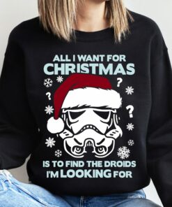 Star Wars Stormtrooper Droid Looking Christmas Ugly Sweatshirt Unique Xmas Gift
