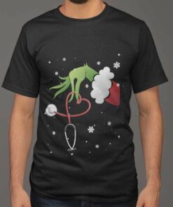 Stethoscope Christmas T-shirt The Grinch