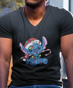 Stitch Light Christmas Christmas Tee