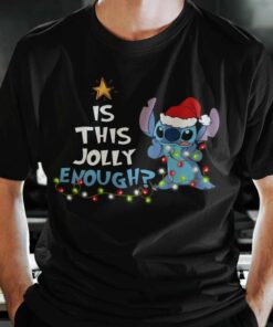 Stitch Light Is This Jolly Enough Christmas T-shirt