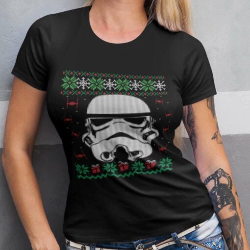 Stormtrooper Christmas Black Tee Star Wars