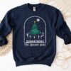 Summoning The Holiday Spirit Christmas Tree Moon Skeleton Sweatshirt Scary Unique Xmas Gift