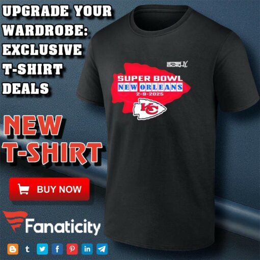 Super Bowl New Orleans Feb 9 2025 Chiefs Logo shirt