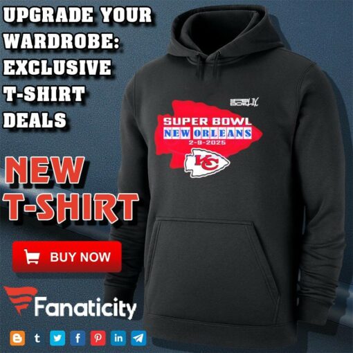 Super Bowl New Orleans Feb 9 2025 Chiefs Logo shirt