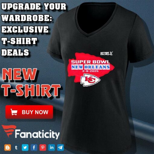 Super Bowl New Orleans Feb 9 2025 Chiefs Logo shirt