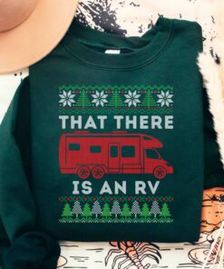That There Is An RV Ugly Camping Christmas Sweatshirt
